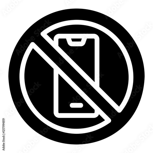 no mobile phone Solid icon