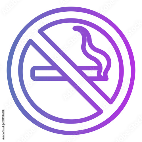 no smoking Gradient icon