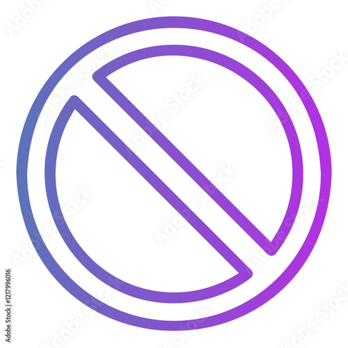 no walting Gradient icon