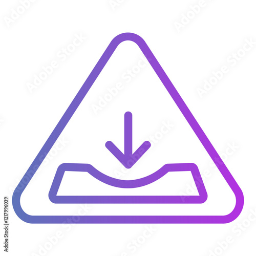pothole Gradient icon