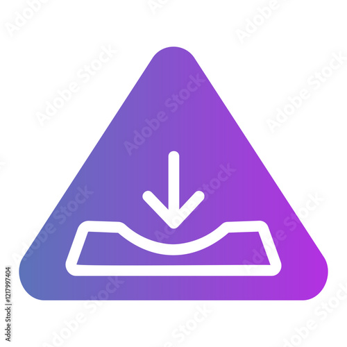 pothole Gradient icon