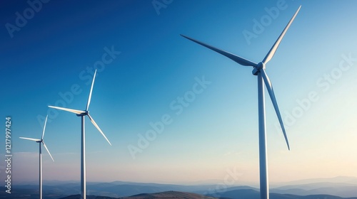 Wallpaper Mural Wind Turbines on a Hilltop Torontodigital.ca