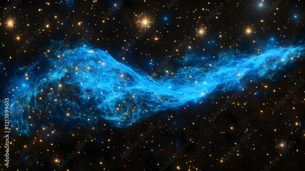 Fototapeta premium Celestial Nebula, cosmic dust, space background, astronomy, science