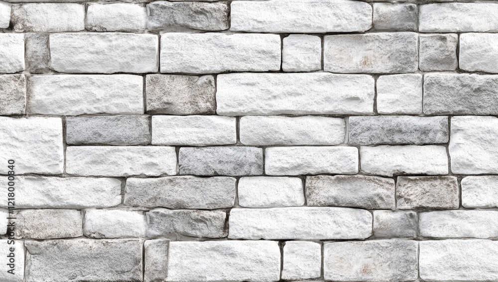 White and gray brick wall texture. White and gray brick wall texture.