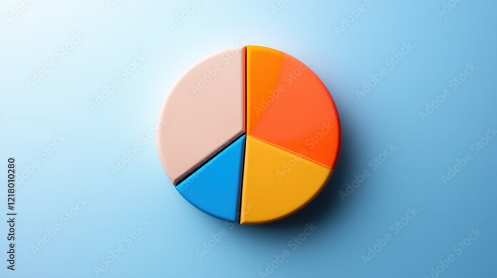 A vibrant pie chart showing preferences for daily versus weekly exfoliation routines A vibrant pie chart showing preferences for daily versus weekly exfoliation routines