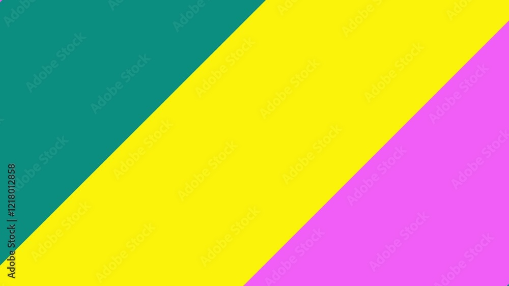 Vibrant Animation Background with Diagonal Color Stripes in Teal, Yellow, and Pink Color Blocks Vibrant Animation Background with Diagonal Color Stripes in Teal, Yellow, and Pink Color Blocks