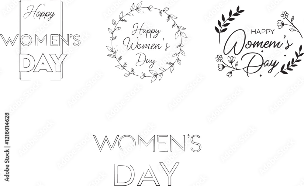 set of hand drawn elements about 'Happy mothers day' set of hand drawn elements about 'Happy mothers day'