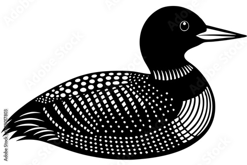 A simple wild bird shap with short spikers cartoon style , vector illustration