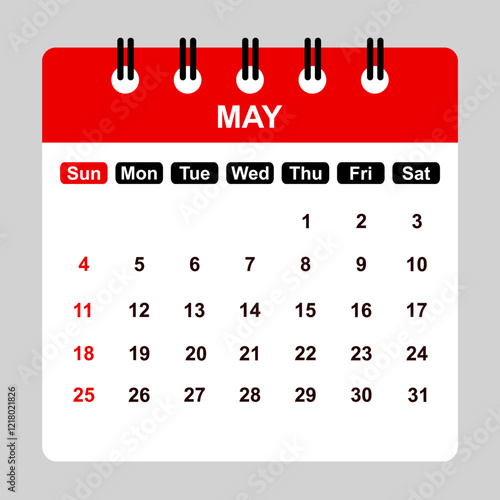 Printable May 2025 Calendar Monthly Planner