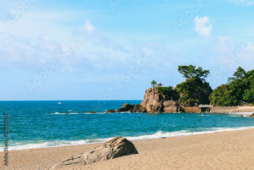 高知県の桂浜から見る海