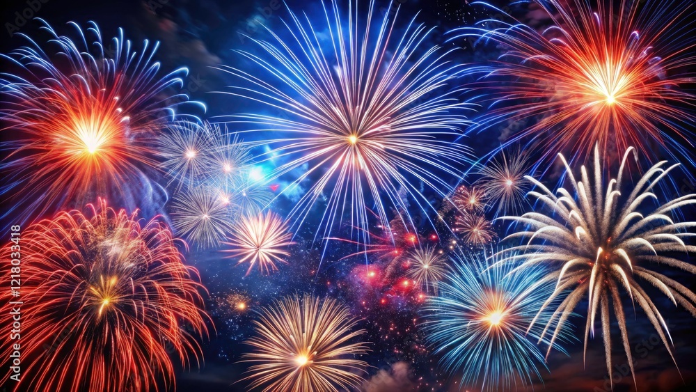 Red White & Blue Fireworks Photography: 4th of July Celebration Images, American Fireworks Display, Patriotic Fireworks Background Red White & Blue Fireworks Photography: 4th of July Celebration Images, American Fireworks Display, Patriotic Fireworks Background