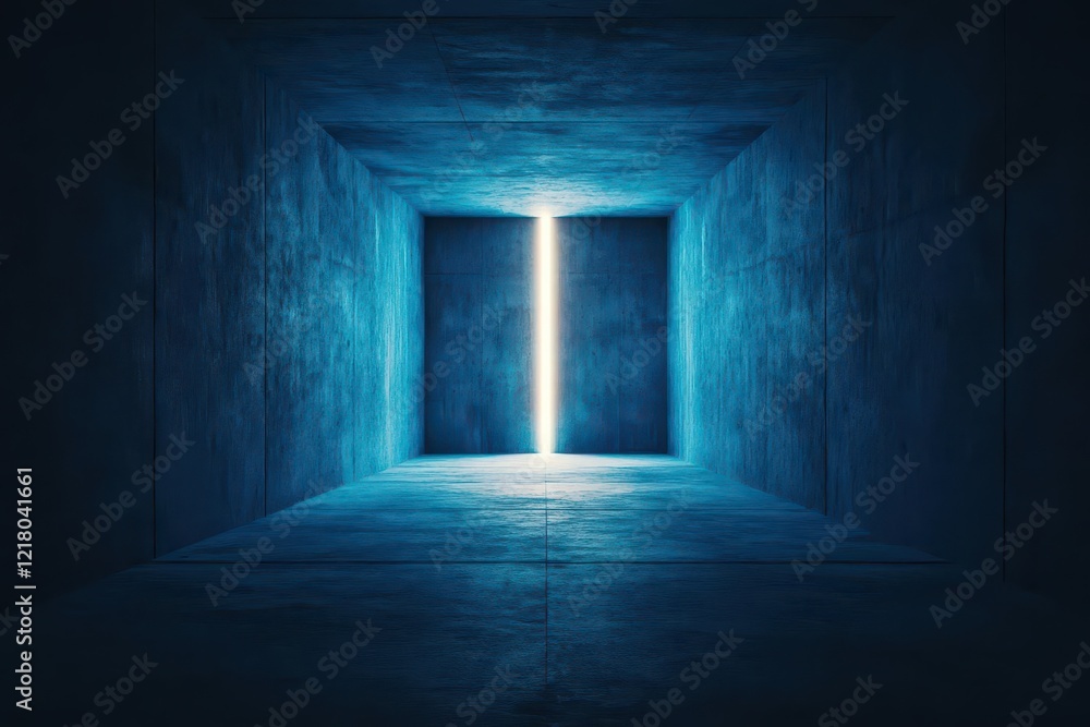 A symbolic visual of escaping inner turmoil as light pierces through darkness A symbolic visual of escaping inner turmoil as light pierces through darkness