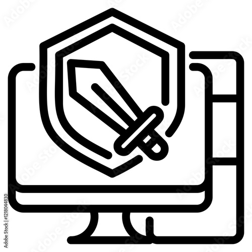 PC game glyph icon