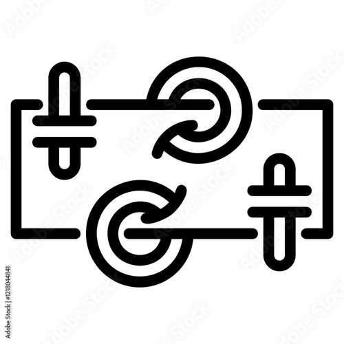 Piercing glyph icon