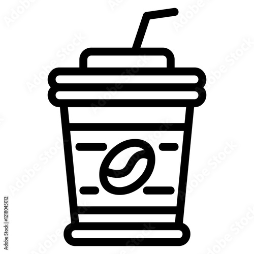 Coffee glyph icon