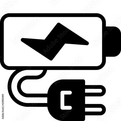 charge solid line icon