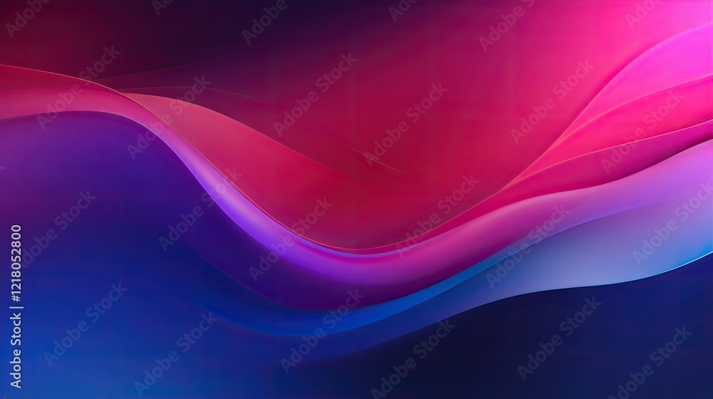 Naklejka premium A smooth gradient of vibrant colors creating a dynamic, abstract wave effect.
