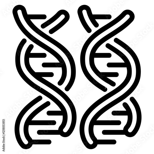 DNA glyph icon