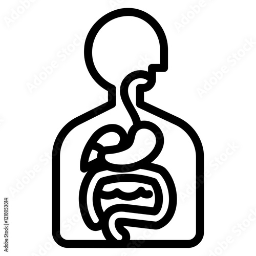 Digestive glyph icon