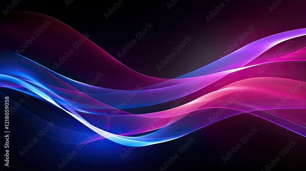 Abstract waves of blue and pink light create a dynamic, vibrant background. Abstract waves of blue and pink light create a dynamic, vibrant background.