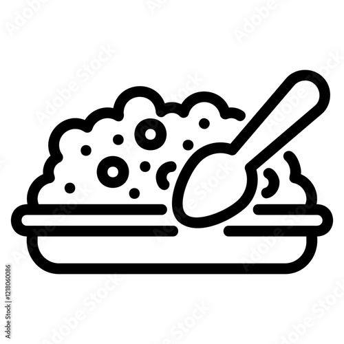 Porridge glyph icon