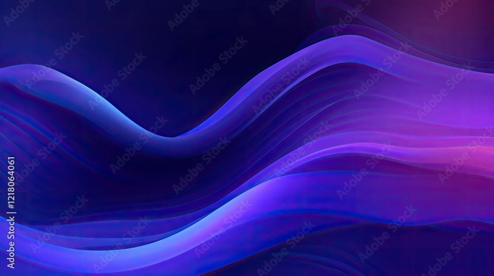 Abstract waves of purple and blue create a dynamic visual flow. Abstract waves of purple and blue create a dynamic visual flow.