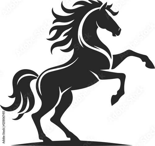 horse silhouette illustration