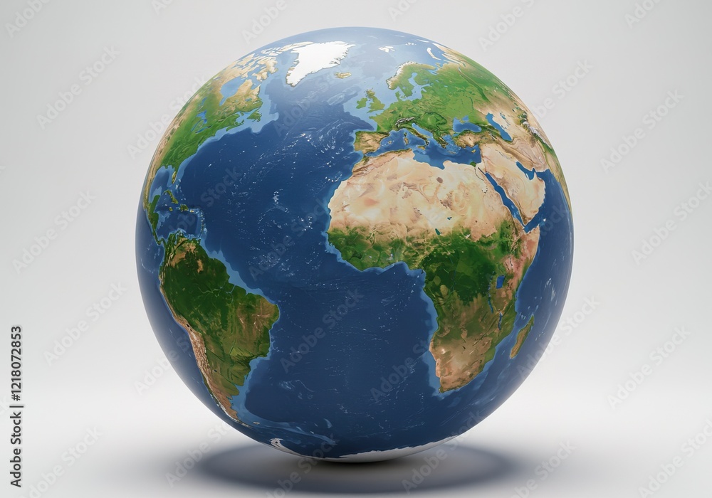 A globe of the earth with the continents of Africa and South America AI Generated A globe of the earth with the continents of Africa and South America AI Generated