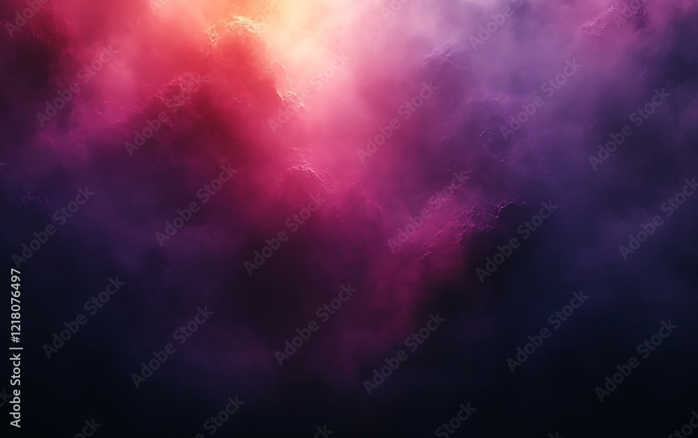Fototapeta premium Vibrant pink and purple cloudscape with dramatic lighting.
