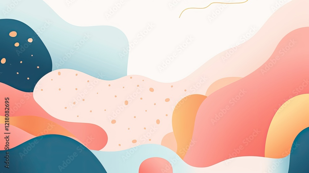 Abstract shapes and colors create a modern, artistic background. Abstract shapes and colors create a modern, artistic background.