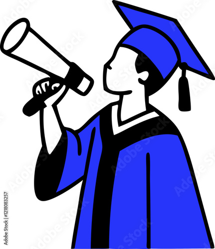 graduation svg icon