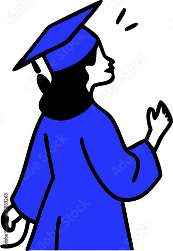 graduation svg icon