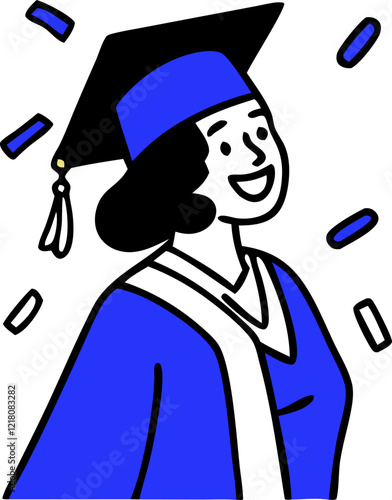 graduation svg icon