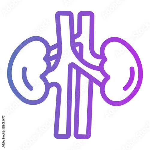 kidneys Gradient icon