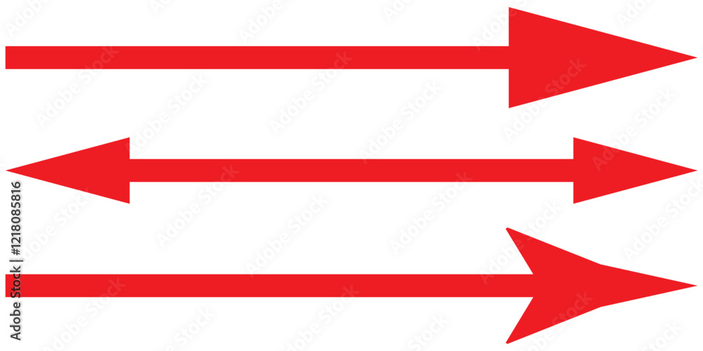 Left arrow icon. Red arrow to the left / vector, isolated on white background. Red large forward or left pointing solid long arrow icon sketched as vector symbol. Left arrow icon. Red arrow to the left / vector, isolated on white background. Red large forward or left pointing solid long arrow icon sketched as vector symbol.
