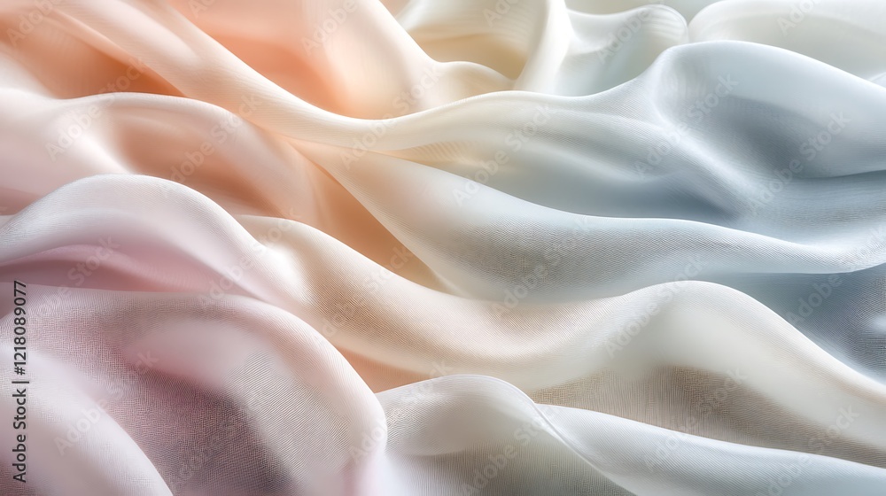 Pastel Dream: A Symphony of Soft Hues in Draped Fabric Pastel Dream: A Symphony of Soft Hues in Draped Fabric
