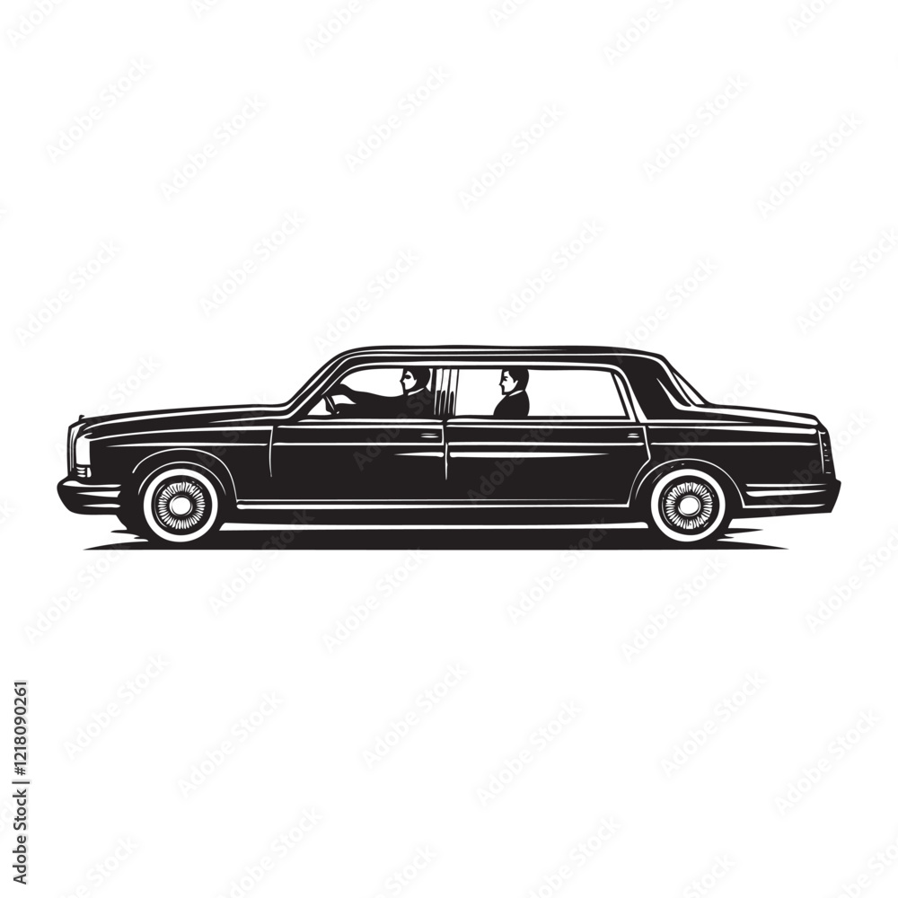 Naklejka premium car isolated on white