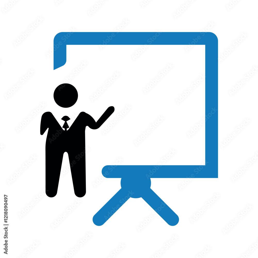 Business presentation icon. Business presentation icon.