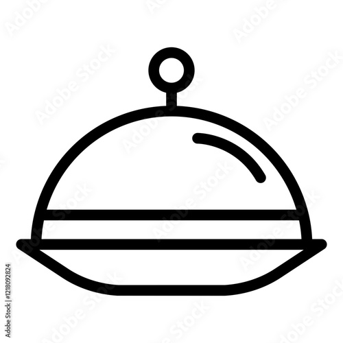 serving dish Line Icon