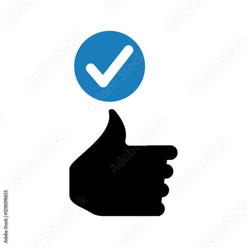 Positive feedback like icon.