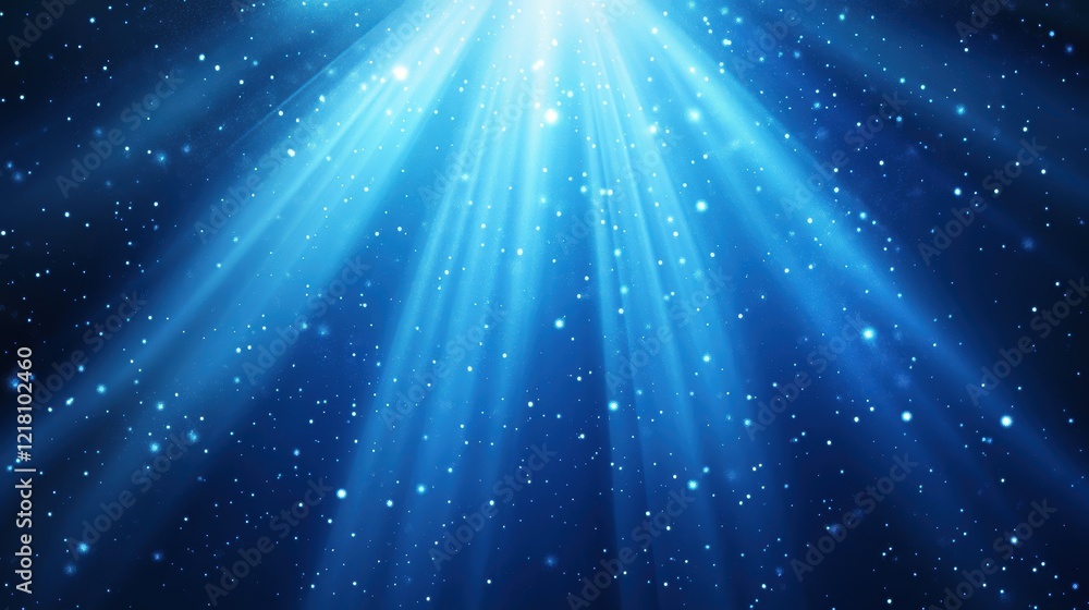 Vibrant blue abstract fractal pattern illustrating cosmic energy and movement in a deep, luminous environment Vibrant blue abstract fractal pattern illustrating cosmic energy and movement in a deep, luminous environment