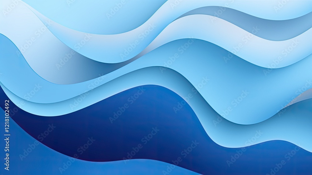 Abstract waves in varying shades of blue create a calming, fluid design. Abstract waves in varying shades of blue create a calming, fluid design.