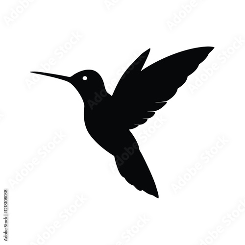 A hummingbird hovering vector illustration