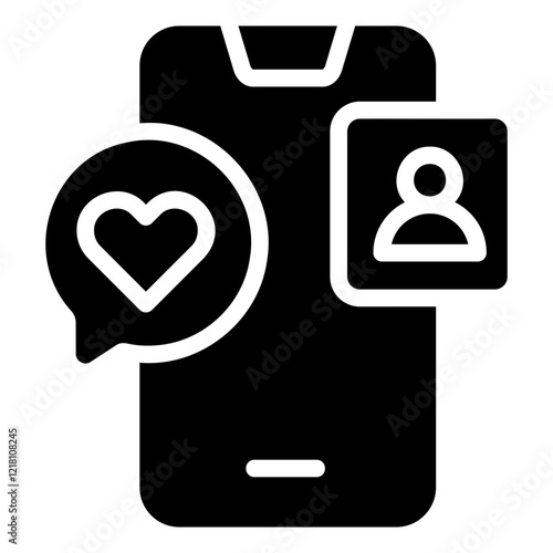 dating app Solid icon