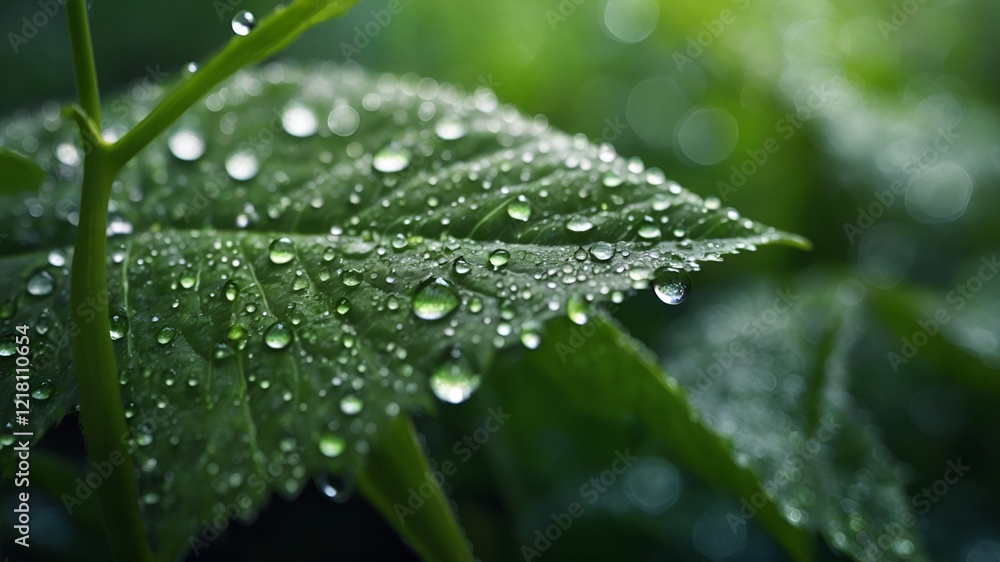 dew drops, green leaf, cinematic bokeh, ultra high resolution, 8K photography, fresh nature, detailed macro shot, nature photography, serene atmosphere, natural light, stock photo, nature close-up, vi dew drops, green leaf, cinematic bokeh, ultra high resolution, 8K photography, fresh nature, detailed macro shot, nature photography, serene atmosphere, natural light, stock photo, nature close-up, vi