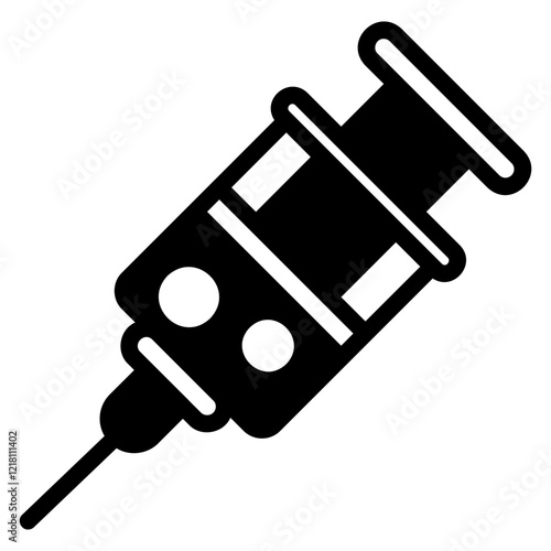 Syringe glyph icon