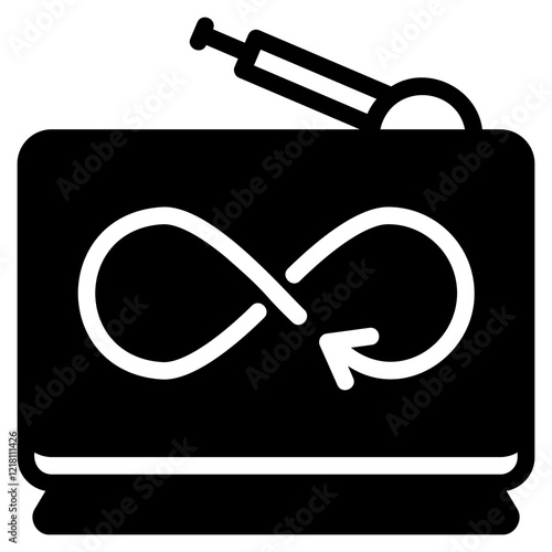 TV glyph icon