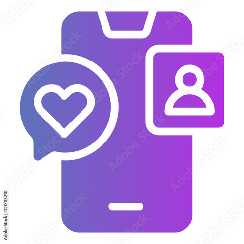 dating app Gradient icon