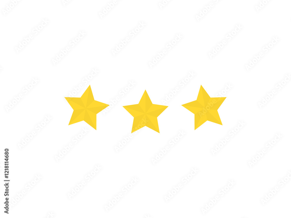 Obraz premium 三ツ星評価アイコン