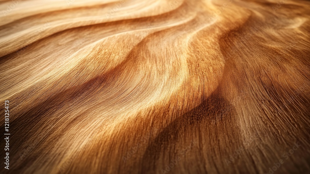 Naklejka premium Abstract Wooden Texture Showing Wavy Grain Patterns